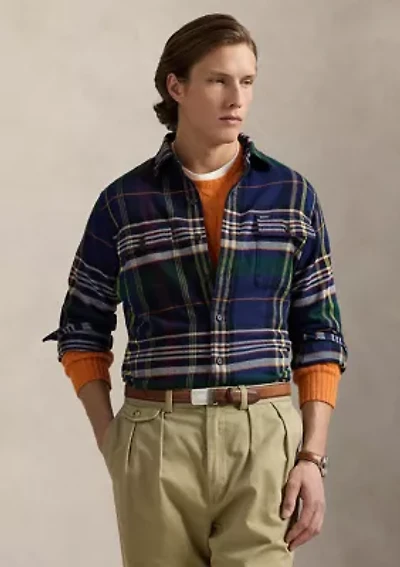 Classic Plaid Brushed Flannel Work shirt