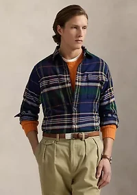 Classic Plaid Brushed Flannel Work shirt