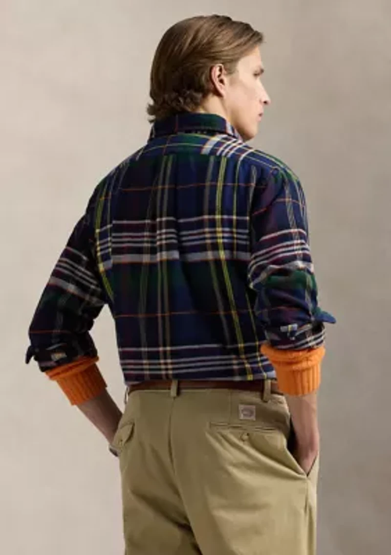 Classic Plaid Brushed Flannel Work shirt