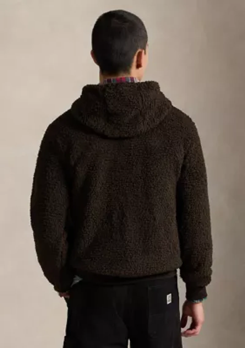 Men's Polo Bear Pile Fleece Hoodie