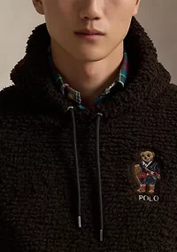 Men's Polo Bear Pile Fleece Hoodie