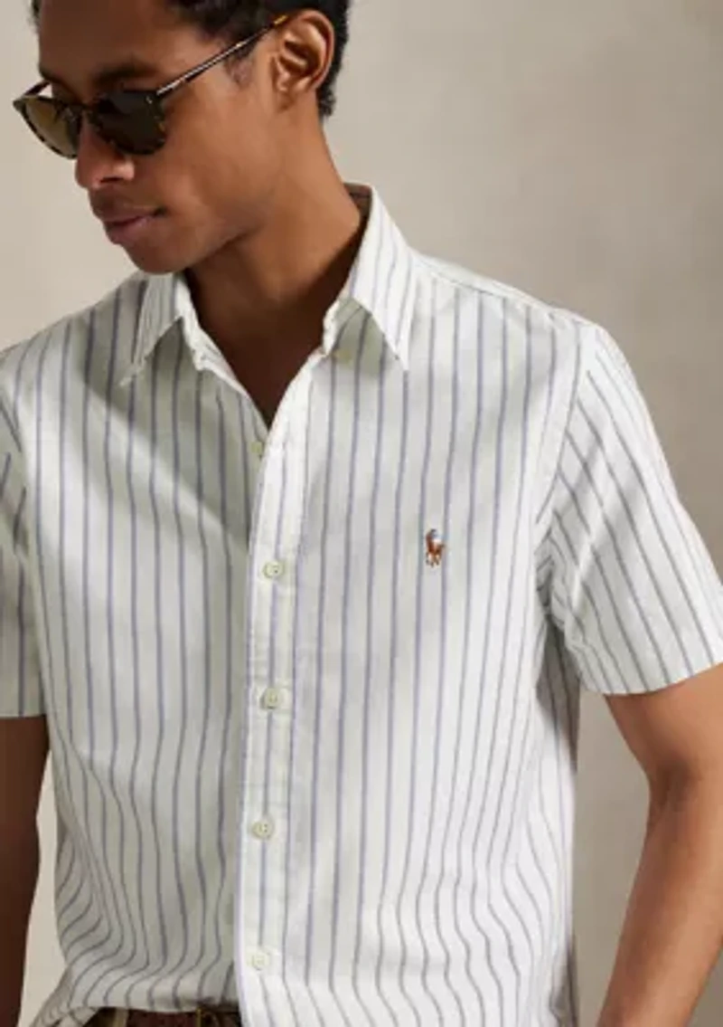 Classic Fit Striped Oxford Shirt