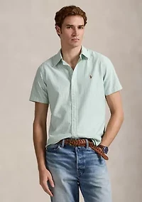 Classic Fit Striped Oxford Shirt