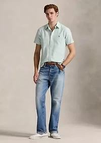 Classic Fit Striped Oxford Shirt