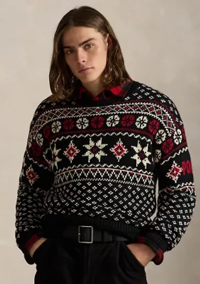 Snowflake Cotton-Cashmere Sweater