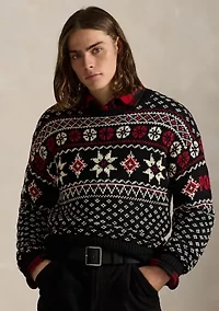 Snowflake Cotton-Cashmere Sweater