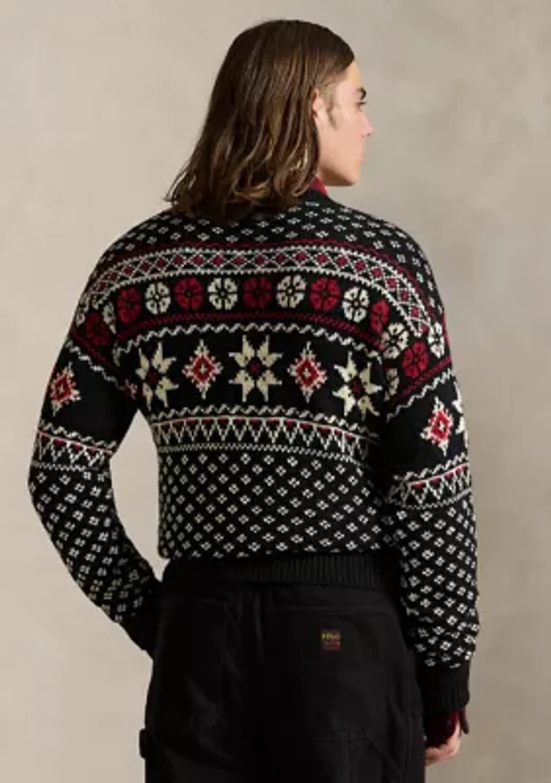 Snowflake Cotton-Cashmere Sweater