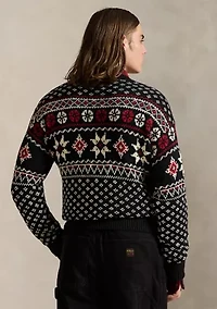 Snowflake Cotton-Cashmere Sweater