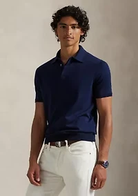 Cotton Polo-Collar Sweater