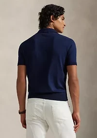 Cotton Polo-Collar Sweater