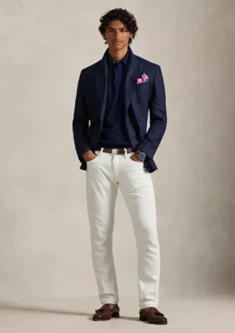 Cotton Polo-Collar Sweater