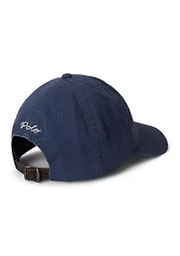 Flag-Embroidered Twill Ball Cap