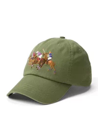 Triple-Pony Twill Ball Cap