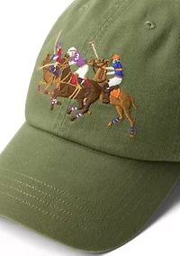 Triple-Pony Twill Ball Cap