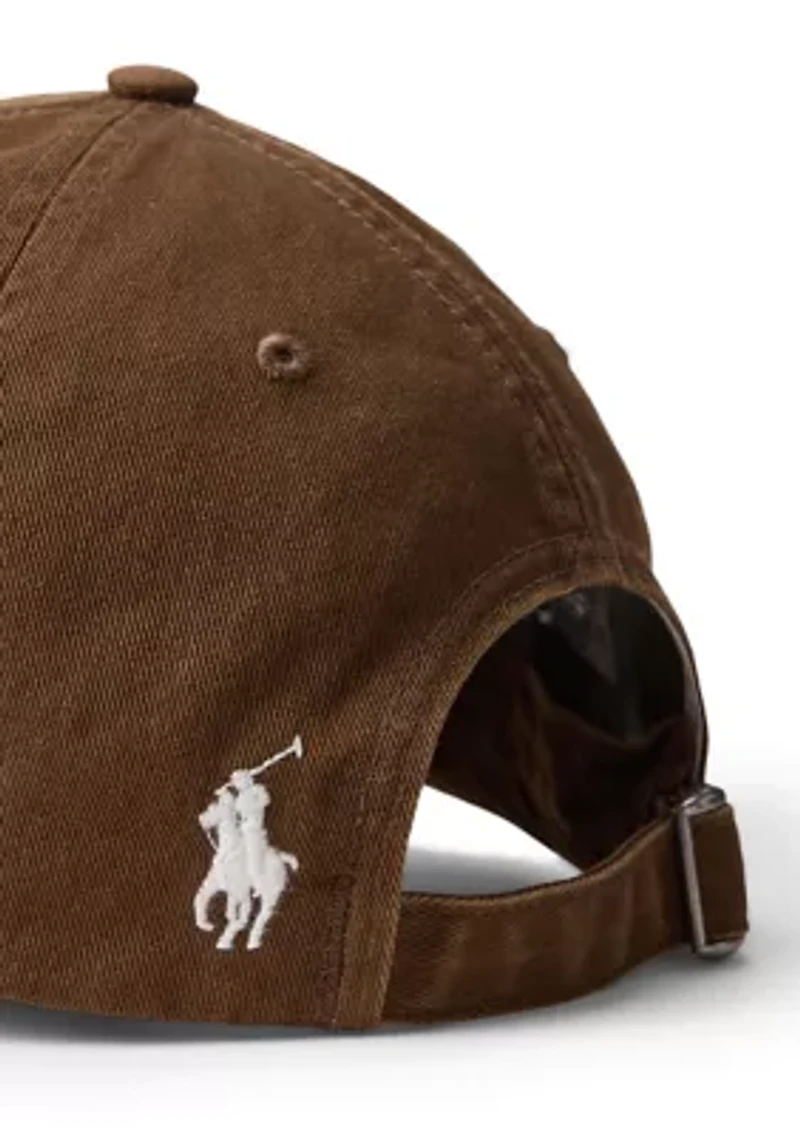 Crest-Embroidered Twill Ball Cap