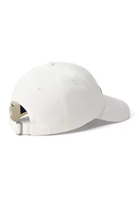 Crest-Embroidered Twill Ball Cap