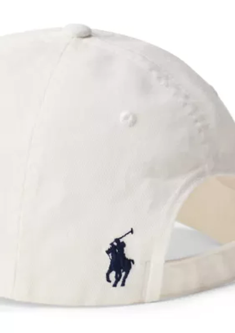 Crest-Embroidered Twill Ball Cap