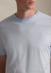Men's Standard Fit Striped Lisle T-Shirt