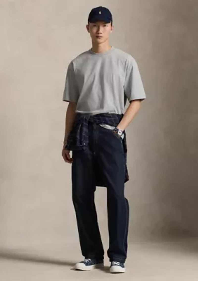 Relaxed Fit Sueded Jersey T-Shirt