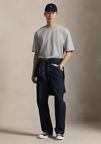 Relaxed Fit Sueded Jersey T-Shirt