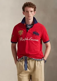 Men's Classic Fit Crest Mesh Polo Shirt