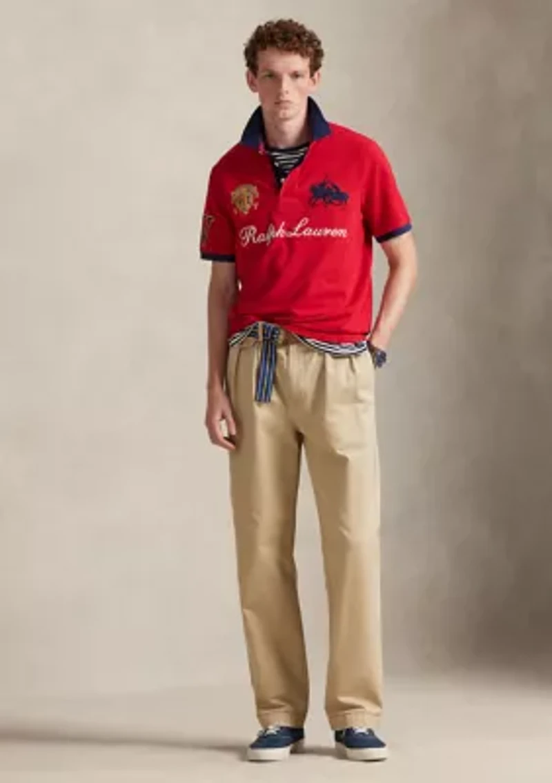 Men's Classic Fit Crest Mesh Polo Shirt