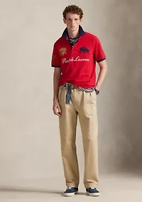 Men's Classic Fit Crest Mesh Polo Shirt