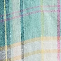 Men's Classic Fit Plaid Linen Shirt