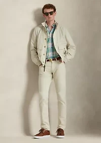 Men's Classic Fit Plaid Linen Shirt