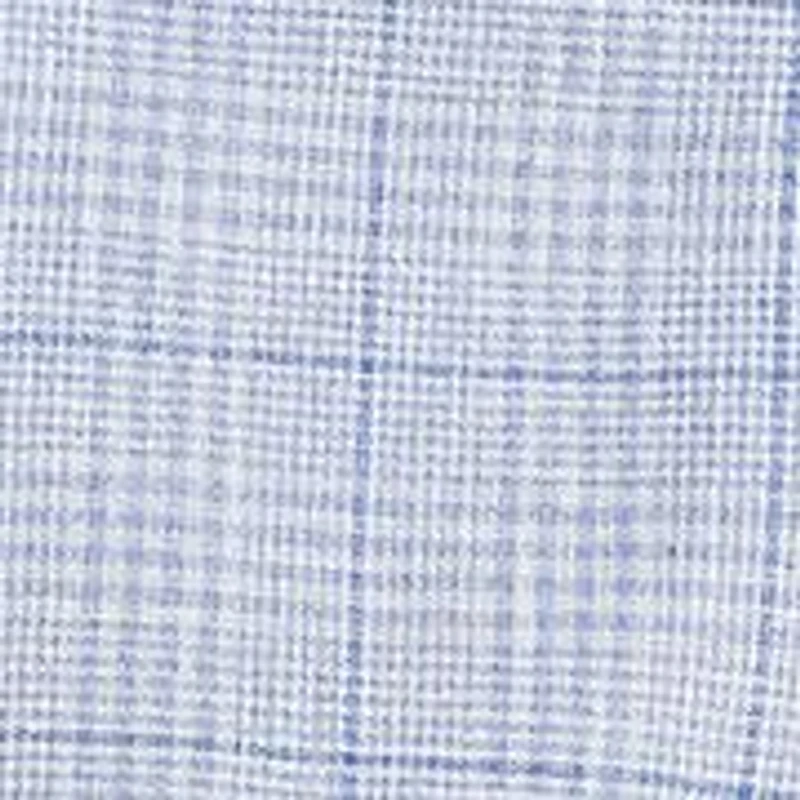 Classic Fit Checked Linen-Blend Shirt