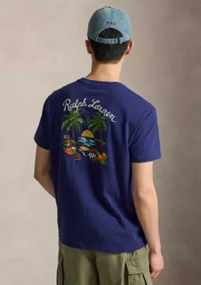 Scenic Back Embroidered T-Shirt