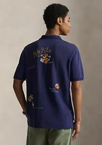 Men's Classic Fit Peace Love Polo Shirt