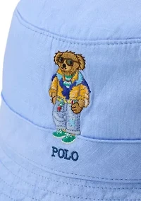 Polo Bear Linen Bucket Hat