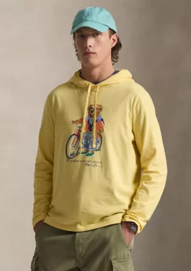 Men's Polo Bear Hooded T-Shirt