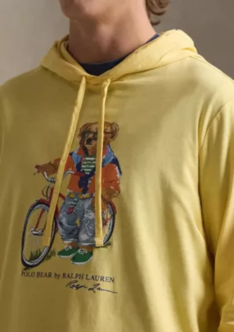 Men's Polo Bear Hooded T-Shirt