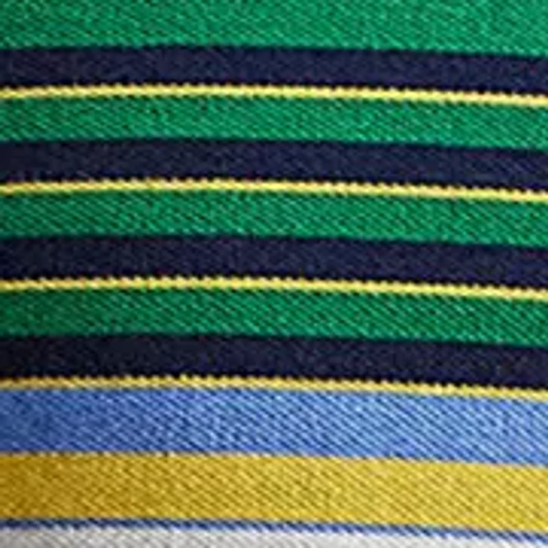 Classic Fit Striped Mesh Polo Shirt