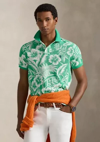 Classic Fit Tropical Mesh Polo Shirt