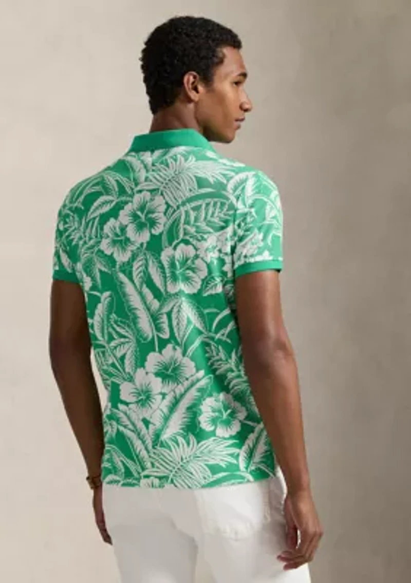 Classic Fit Tropical Mesh Polo Shirt
