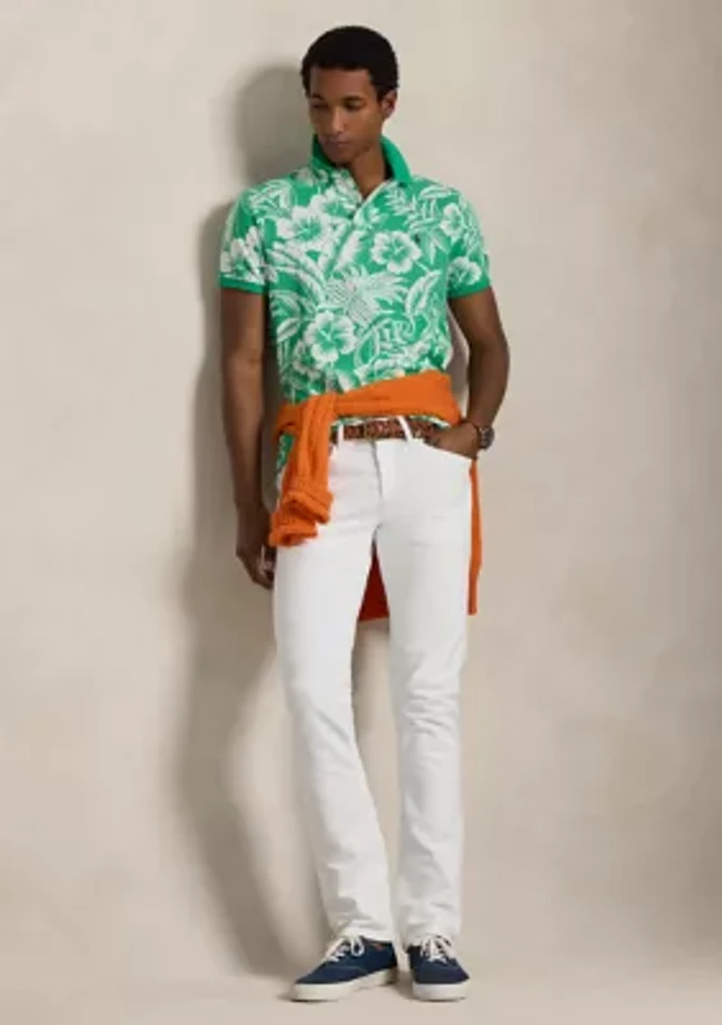 Classic Fit Tropical Mesh Polo Shirt