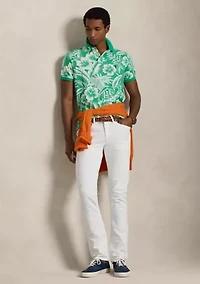Classic Fit Tropical Mesh Polo Shirt