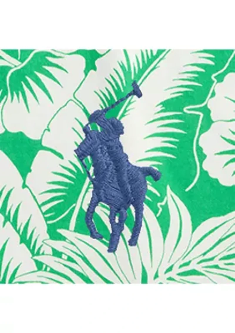 Classic Fit Tropical Mesh Polo Shirt