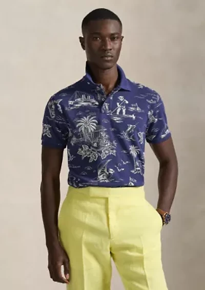 Men's Classic Fit Polo Bear Mesh Shirt
