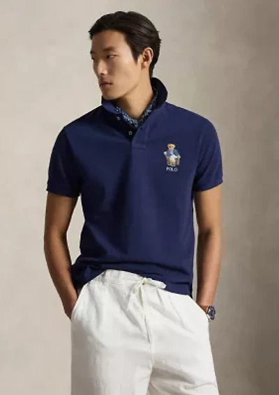 Men's Custom Slim Fit Polo Bear Shirt