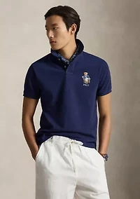 Men's Custom Slim Fit Polo Bear Shirt