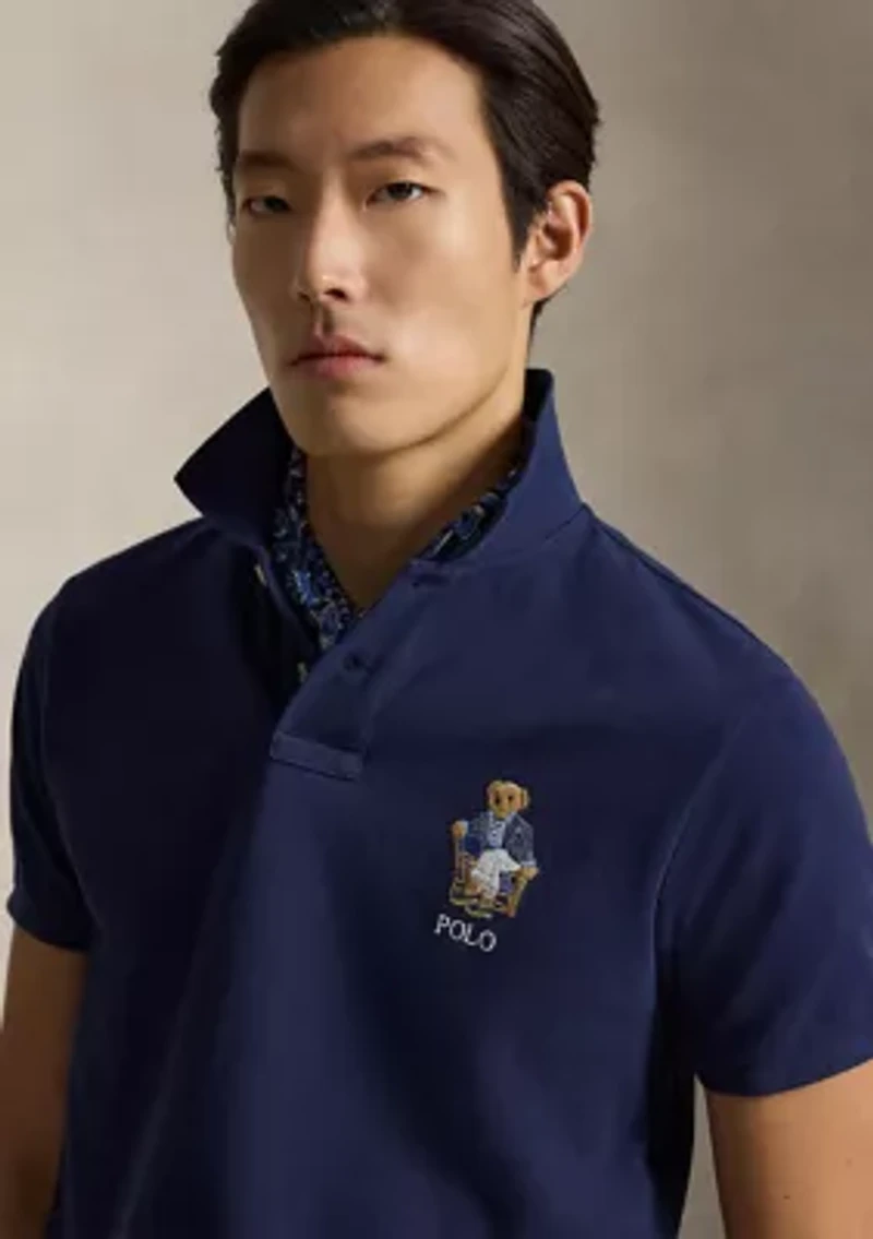 Men's Custom Slim Fit Polo Bear Shirt