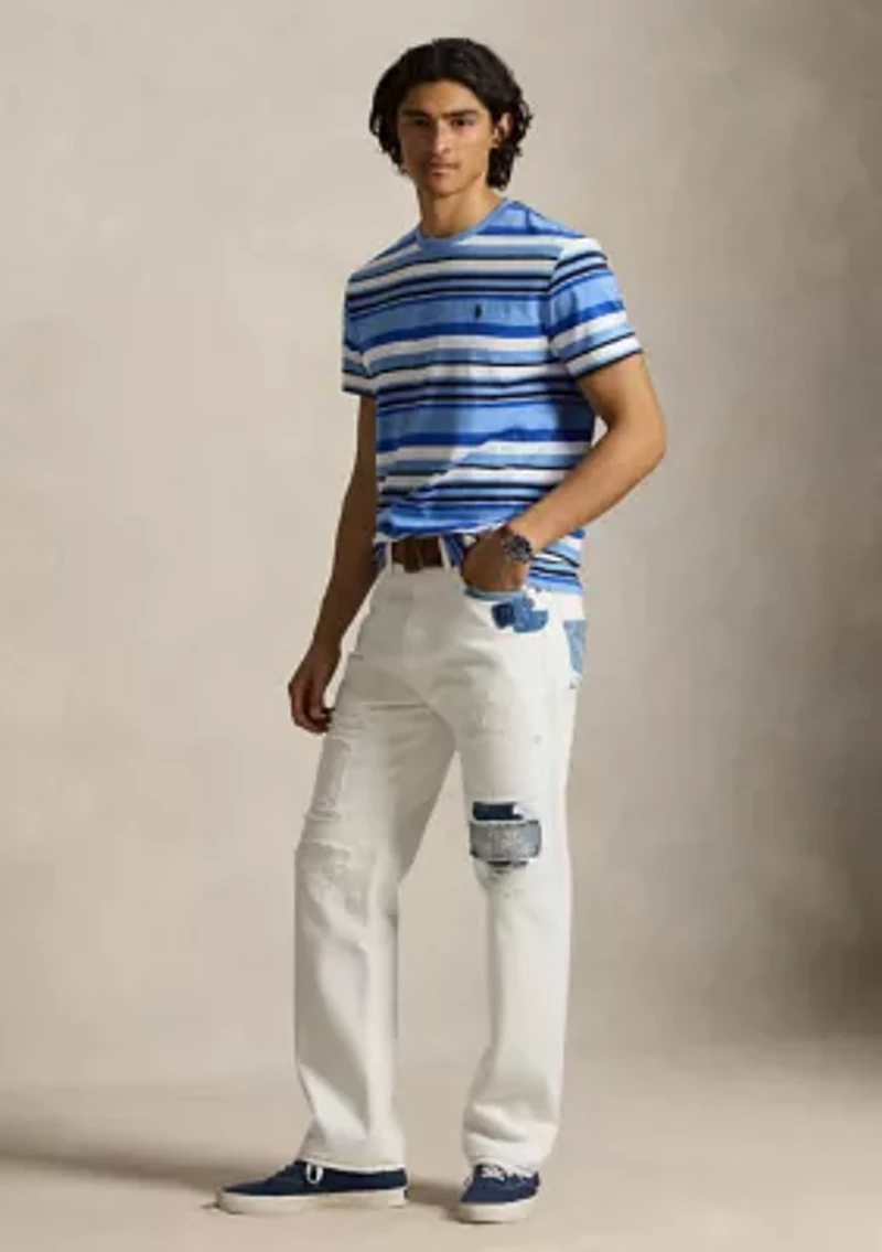 Men's Classic Fit Striped Jersey T-Shirt