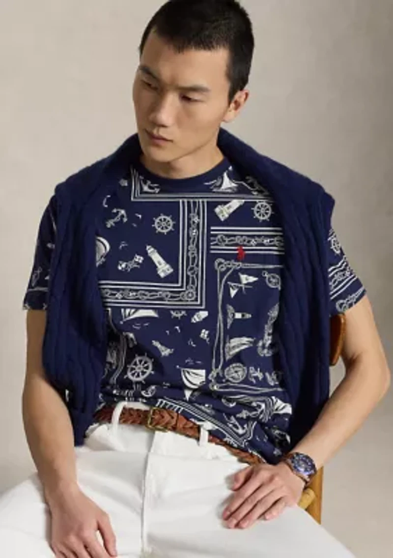 Men's Classic Fit Bandanna Jersey T-Shirt