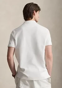 Classic Fit Sailboat Mesh Polo Shirt