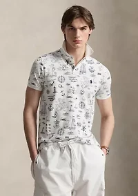Men's Classic Fit Nautical Mesh Polo Shirt