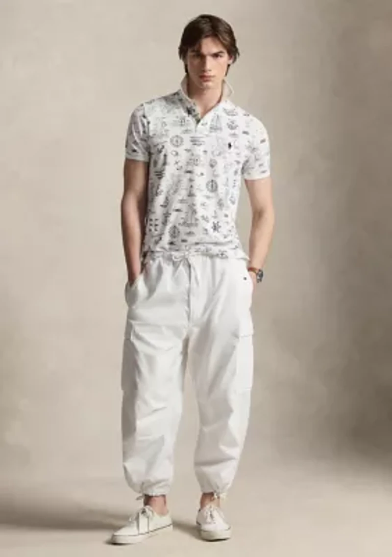 Men's Classic Fit Nautical Mesh Polo Shirt